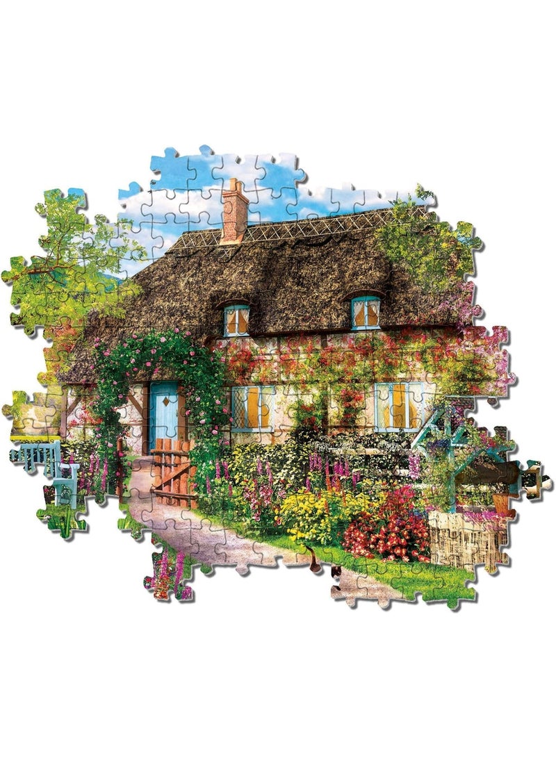 1000 pieces of rural house landscape puzzle - creative design patterns, colorful artistic experience, suitable for adults and children - Image 2