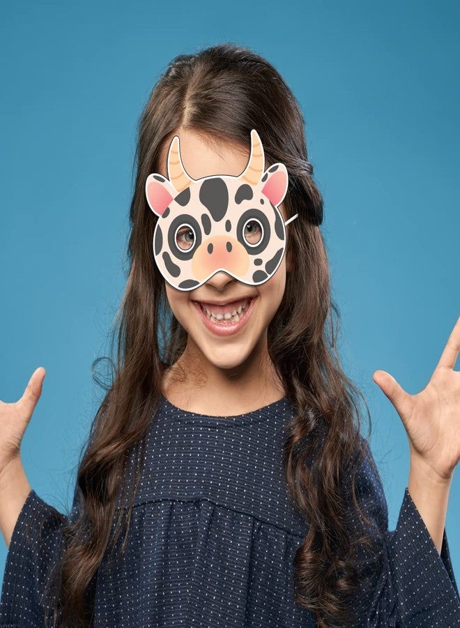 فيستيكو كمامات وجه بتصميم بقرة من فيستيكو® (24 قطعة)، لوازم حفلات الأطفال بتصميم بقرة، كمامات وجه للأطفال - Image 5