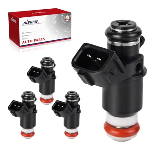 AISHAN 4PCS Fuel Injectors 4 Holes Compatible with Honda Civic 17L L4 2001 2002 2003 2004 2005 Replace 16450PLC003 16450PLD004 FJ338 - Image 1