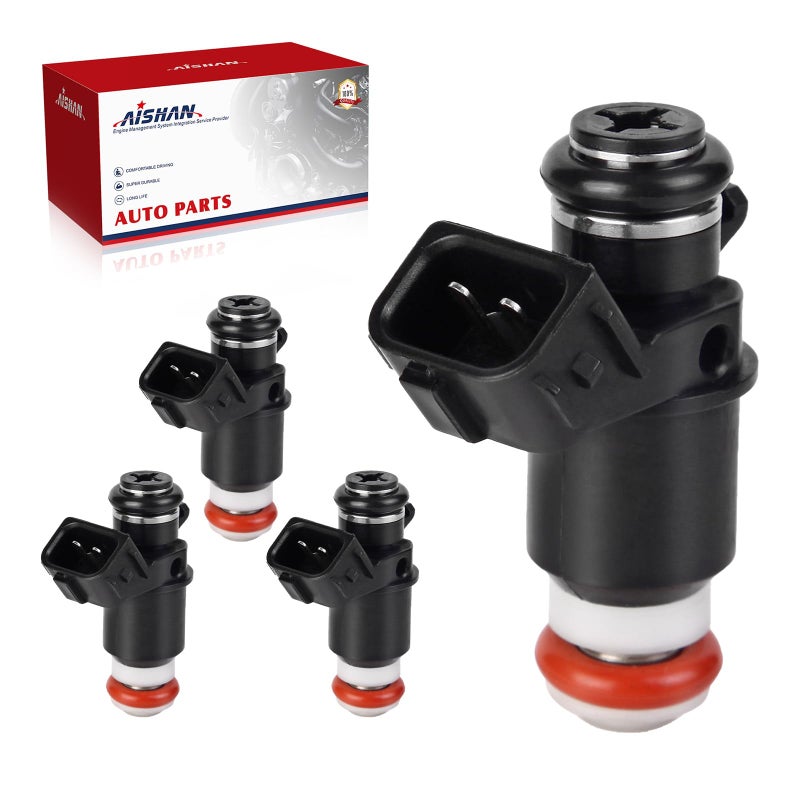 AISHAN 4PCS Fuel Injectors 4 Holes Compatible with Honda Civic 17L L4 2001 2002 2003 2004 2005 Replace 16450PLC003 16450PLD004 FJ338 - Image 2