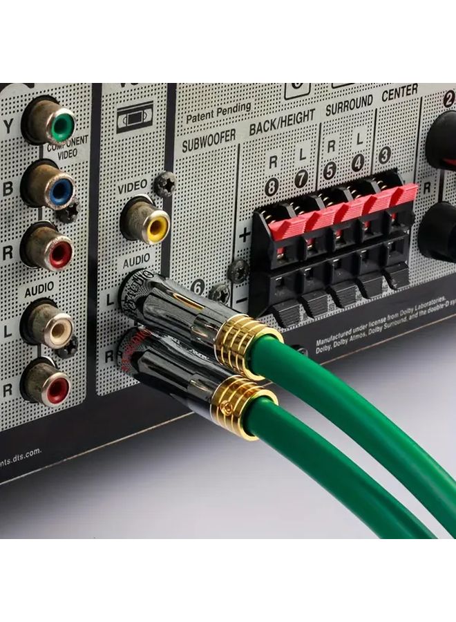 YYAudio 4N OFC Silver Plated 2RCA to 2RCA Interconnect Cable 0 5m High Fidelity Audio Cable - Image 5