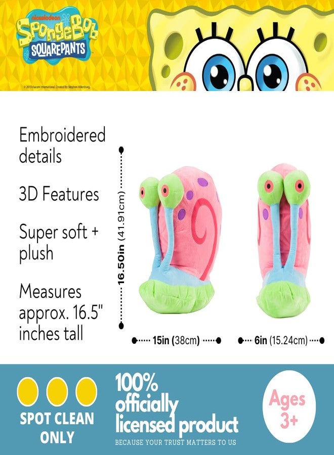 Franco Spongebob Squarepants Gary The Snail Plush Cuddle Pillow, Super Soft & Cozy, 20" Tall, (Officially Licensed Product) by Franco Collectibles - Image 2
