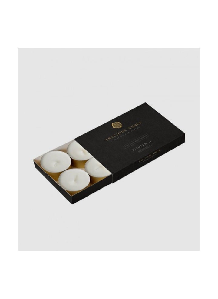 RITUALS Private Collection Precious Amber Scented Candle Mini 6x Fragranced Mini Candles, 6x43 g 