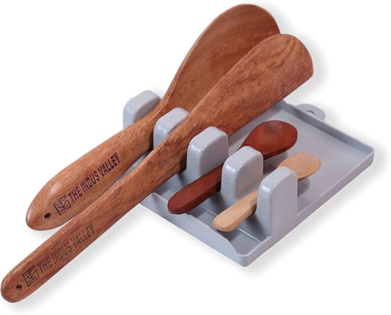 Plastic Spatula Holder Storage Rack for Kitchen Stand Heat Resistant Spoon Stand Holder for Kitchen