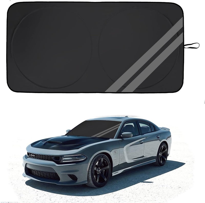 YOSRTER Front Windshield Sun Shade for Dodge Vehicles - Image 1