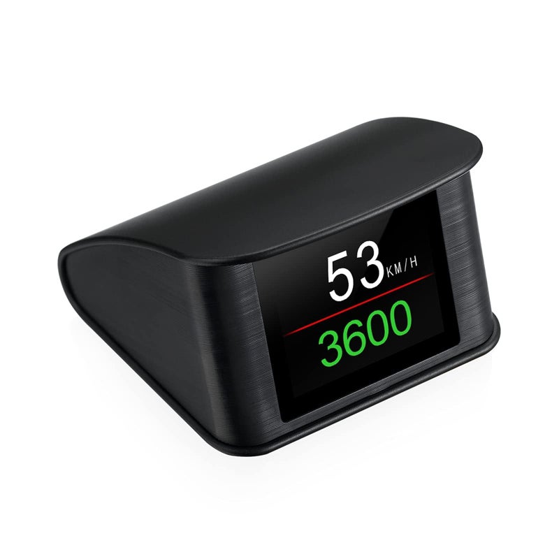 AZIJYV P10 obd2 Gauge Display Car Speedometer OBD2 Heads up Display for Cars with RPM, Water Temperature, Voltage, Fuel Consumption, Smart OBD2 Diagnostic Tool, Speed Alert - Image 1