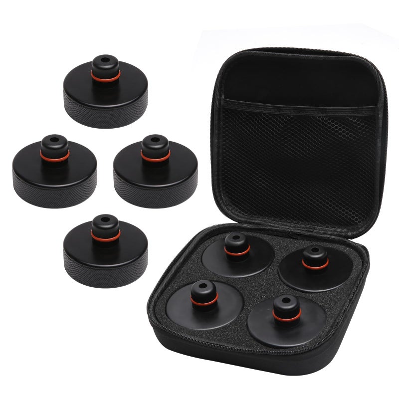 Lifting Jack Pads 4 Pack by AA Ignition Compatible with Tesla Model 3 S Y and X Vehicles 20162023 NonSlip Rubber Car Accessories Lift Puck Adapter Tool Set with Storage Case