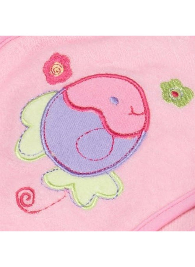 Spasilk 3 Pack Soft Terry Hooded Towel Set, Pink - Image 2