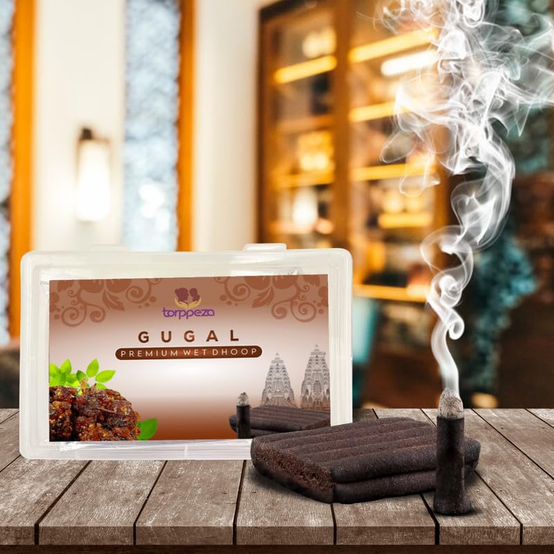 TORPPEZA Gugal Premium Wet Dhoop Charcoal Free | Long Lasting Fragrance for Home Pack of 1 - Image 3
