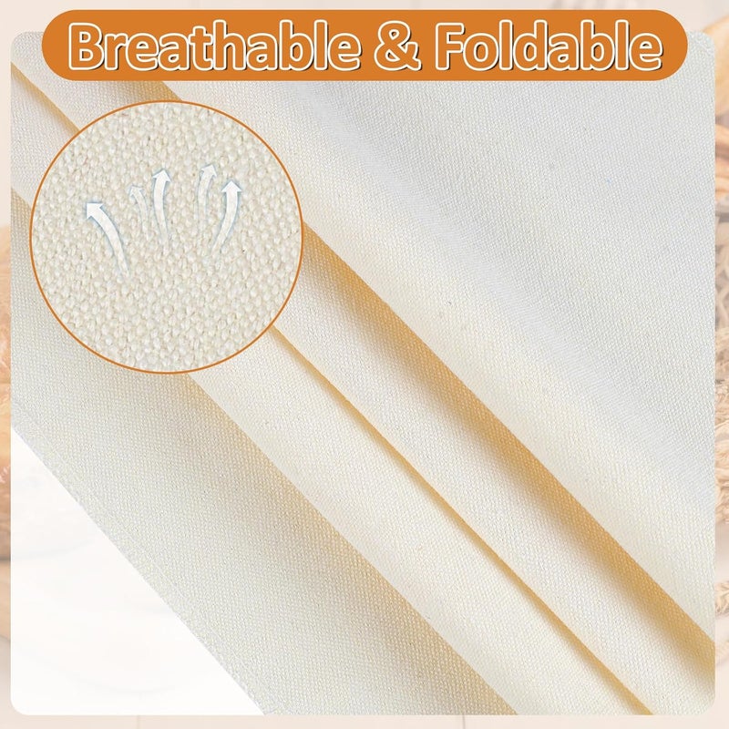 Ninsula 4PCS Tea Towels for Baking Sourdough, 14x18.8 Inch Reusable Thick Bread Towels for Proofing, Bread Cloth for Baguettes, Pastry, Loaves - Image 5