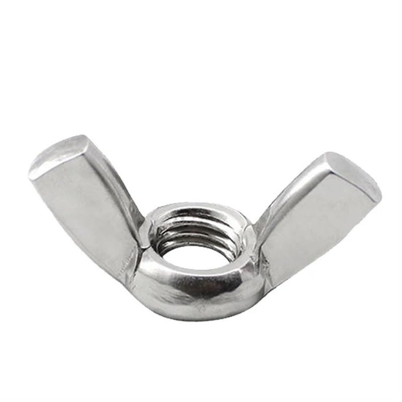 Stainless Steel Wing Nut, 10pcs/lot Butterfly Wing Ram Nut M3 M4 M5 M6 M8 M10 M12 Stainless Steel Wing Nut Manual Fastening Nut Hand Nut(M5 x10pc) - Image 2