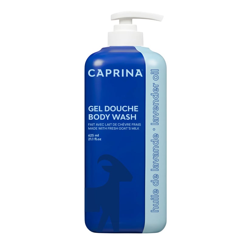 Caprina by Canus Caprina Amazing Body Wash, Lavender Oil, 16.9 oz, With Fresh Canadian Goat Milk, Gentle Soap, Moisturizing, Vitamin A, B2, B3, and More - Image 1