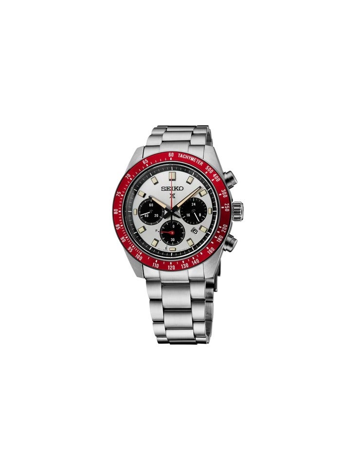 سيكو Seiko Prospex Speedtimer Solar Chronograph with Silver Dial SSC945 - Image 1