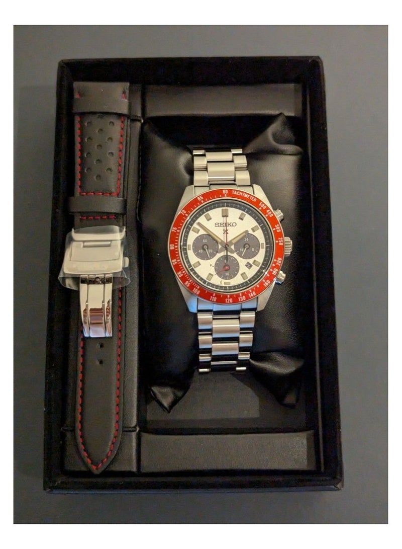 سيكو Seiko Prospex Speedtimer Solar Chronograph with Silver Dial SSC945 - Image 3