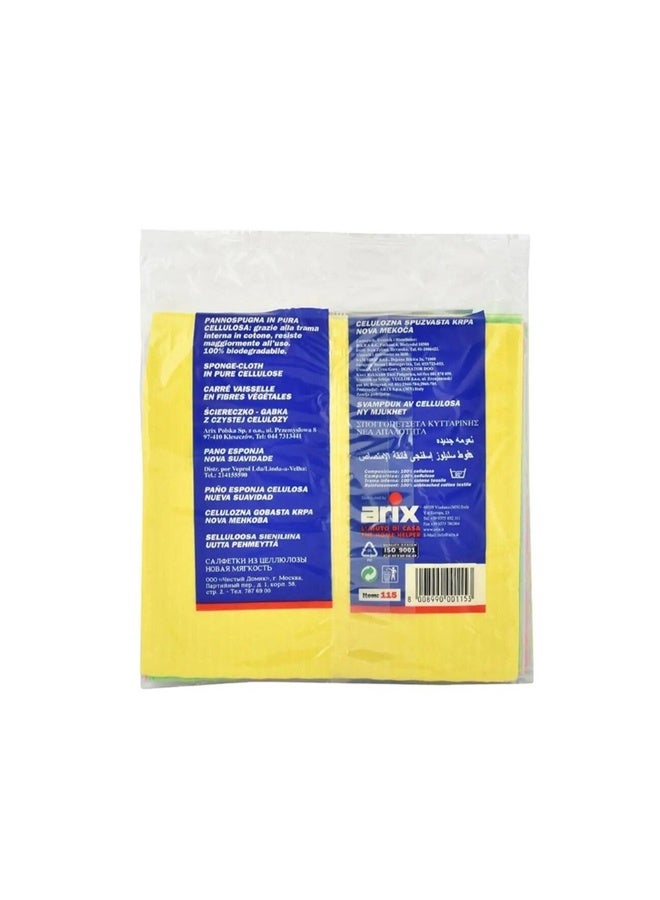 Arix Softy Natural Cellulose Sponge Cloth 10 Pack – Eco-Friendly Cleaning Cloths, Highly Absorbent, Reusable Kitchen & Household Cleaning Wipes - Image 2