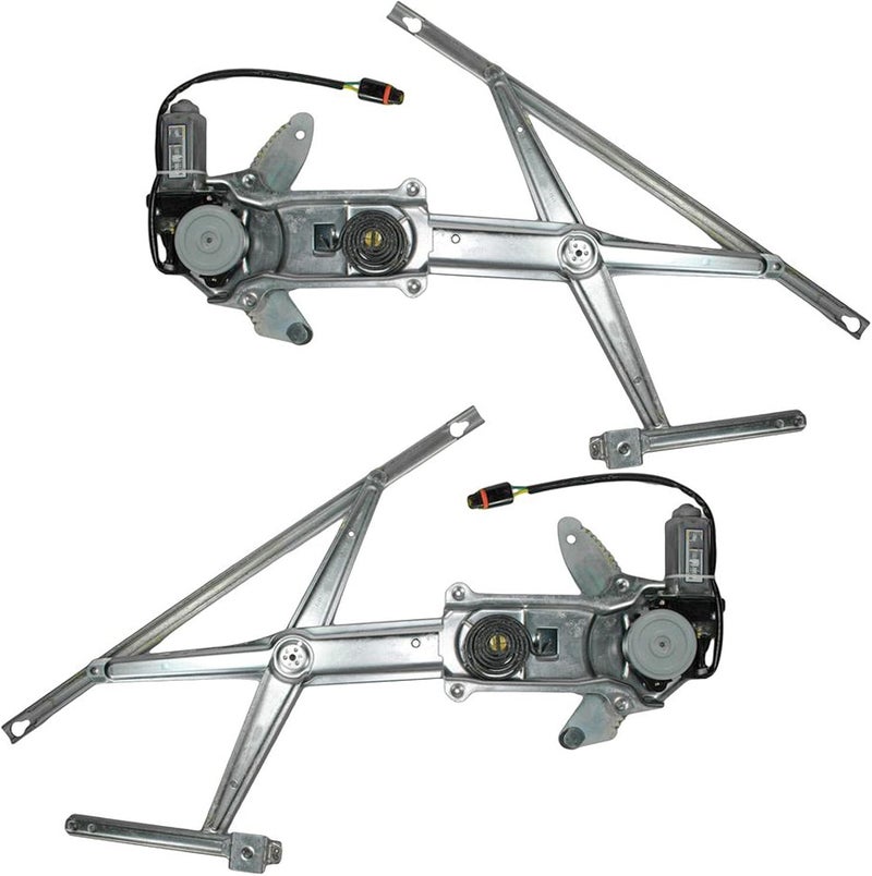 TRQ Front Power Power Window Regulator & Motor Assembly Set Compatible with 1993-1998 Jeep Grand Cherokee 1993 Grand Wagoneer - Image 4