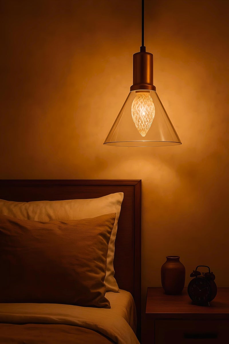 FILLISKA® Luxurious Hanging/Pendant Light. Warmwhite Light (Acrylic RoseGold-163) - Image 1