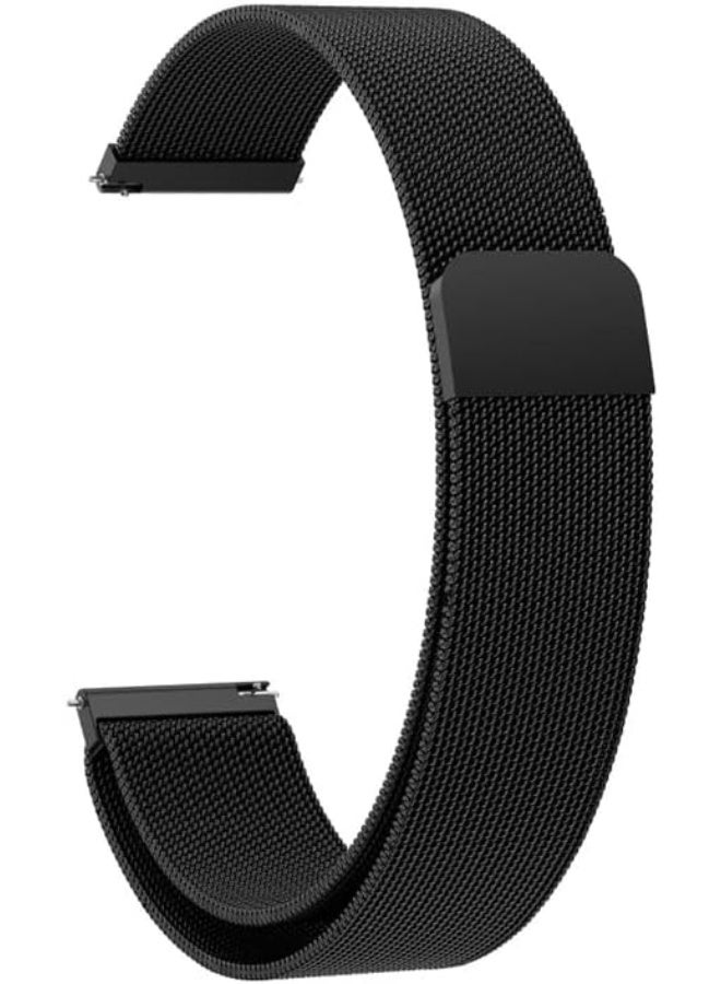 Watch 18mm Stainless Steel Magnetic Metal Smart Watch Band | Compatible with Huawei Watch gt4 41mm & gt5 41mm & gt6 41mm Stylish Adjustable Replacement Strap Durable Comfortable Black - Image 2