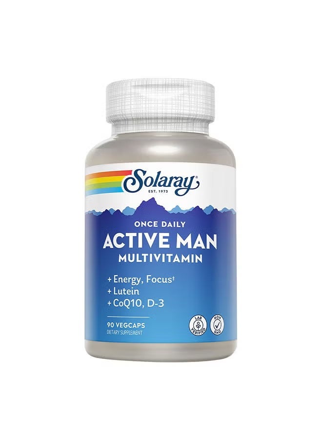 سولاراي، فيتامينات متعددة للاستخدام اليومي للرجال، 90 كبسولة نباتية، تركيبة يومية كاملة للرجال - Image 1