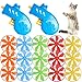 LAPOHI 17 PCS Cat Fetch Toy with Colorful Flying Propellers Set Cat Playing Tracking Interactive Toys for Kitten Indoor and Outdoor Chasing Training Hunting - Image 3