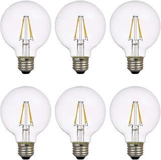 LEDVANCE LEDVANCE Sylvania LED TruWave Natural Series Globe G25 Light Bulb, 40W Equivalent Efficient 4.5W, Medium Base Dimmable - Image 1