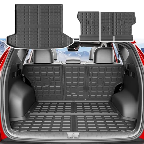 xipoqix Cargo Mat Backrest Mat Compatible with 2022-2026 Tucson Cargo Liner Back Seat Protector Replacement for 2022-2025 2026 Tucson Accessories (Trunk Mat with Backrest Mat) - Image 1