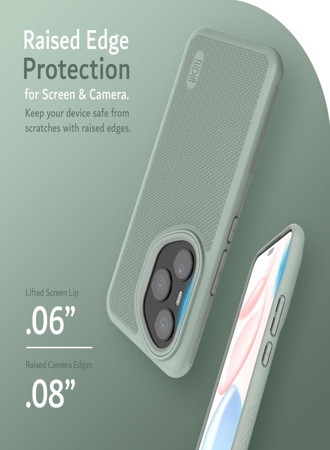 توديا جراب TUDIA DualShield Grip مصمم لهاتف Honor 400 Pro 5G (2025)، [MergeGrip] جراب حماية متين مقاوم للصدمات ذو طبقتين من الدرجة العسكرية (أسود مطفي) - Image 4