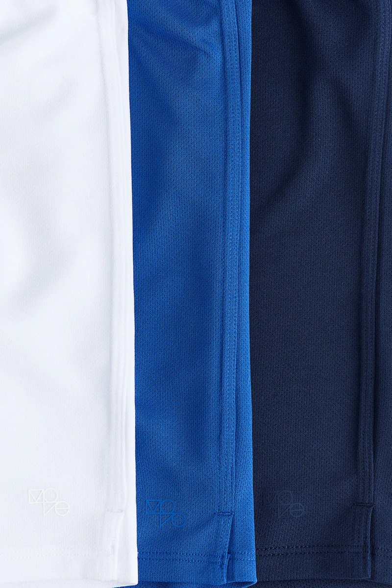 H&M 3-pack DryMove™ mesh sports shorts