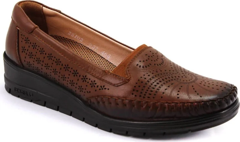 Forelli 25102 Women's Glazed Casual Leather Shoes