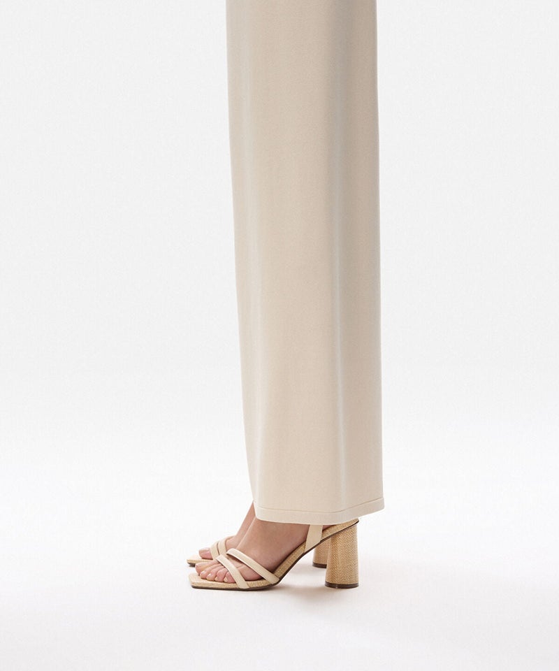 Contrast-Textured Heels