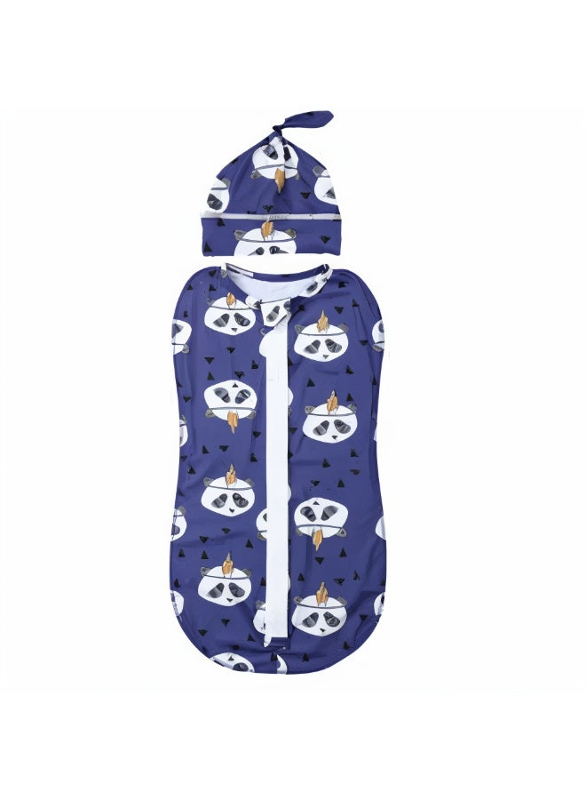 MiniMe Infant Swaddle Blanket Bag | 9-12 Months | Blue | Cotton | Designed For Safe & Comfortable Sleep | Soft & Breathable Fabric | Easy & Secure Swaddling | Lightweight & Portable | Unisex - Image 1