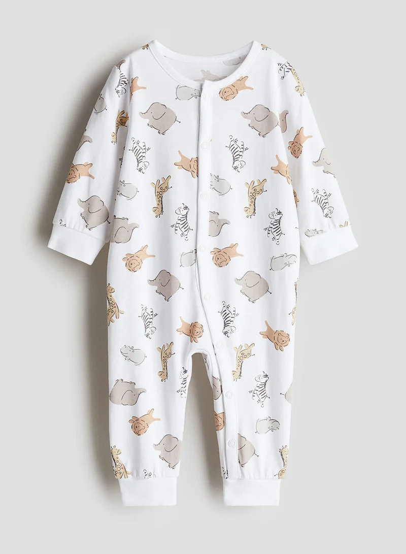 H&M Patterned Sleepsuit