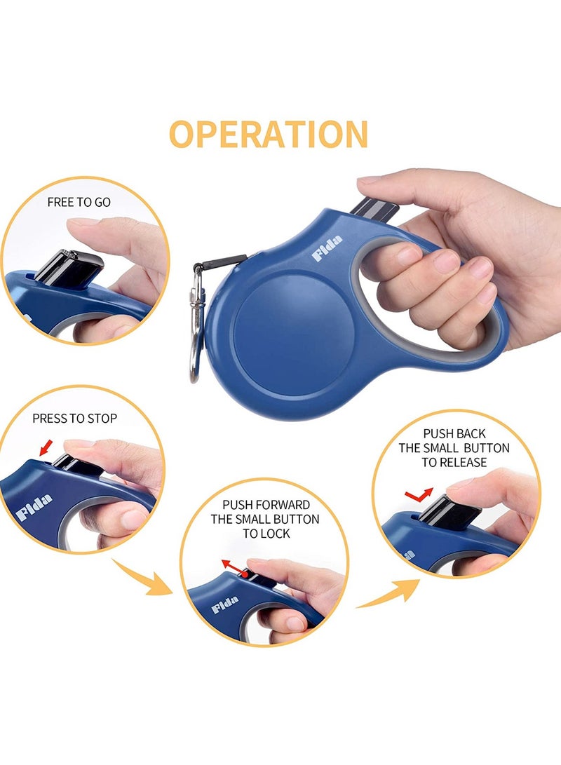 fida Retractable Dog Leash Blue - Large Step-in Dog Harness – Reflective Blue - Large - Image 2