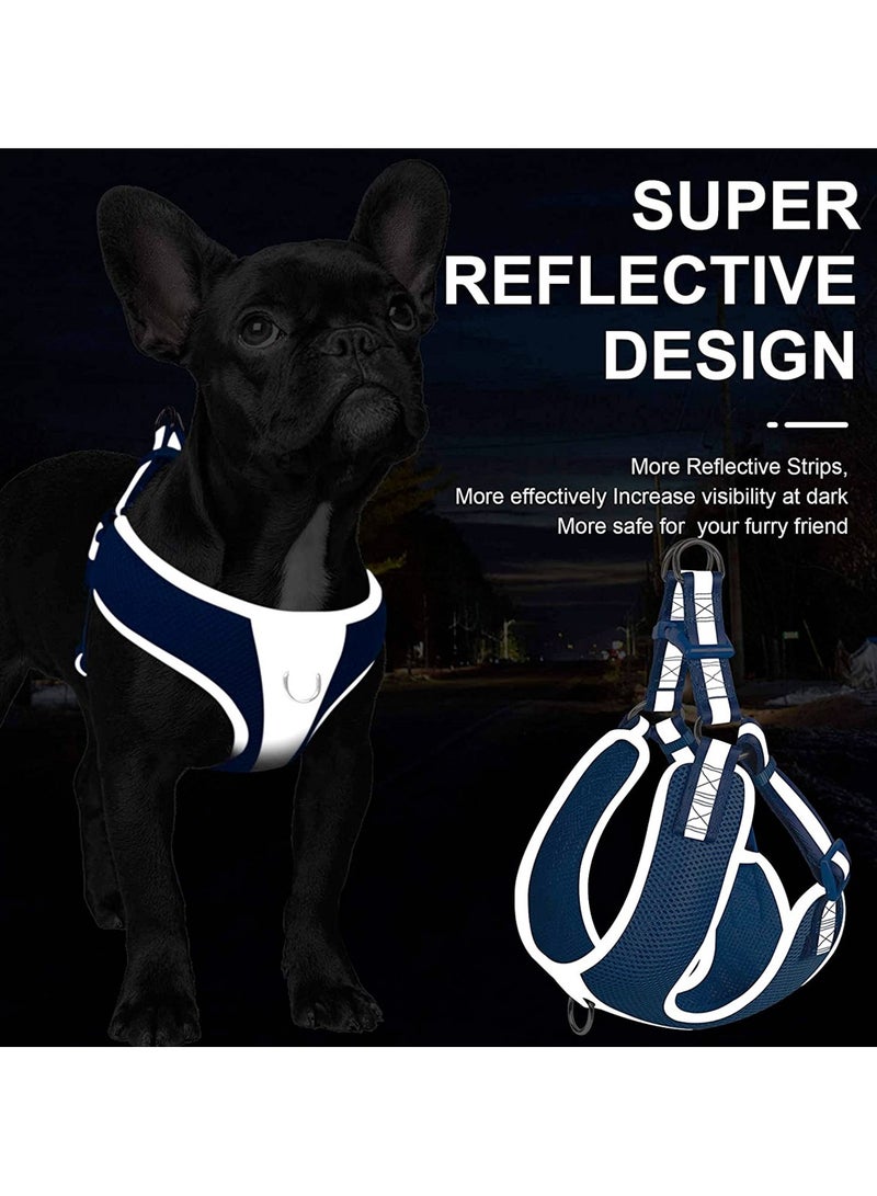 fida Retractable Dog Leash Blue - Large Step-in Dog Harness – Reflective Blue - Large - Image 5