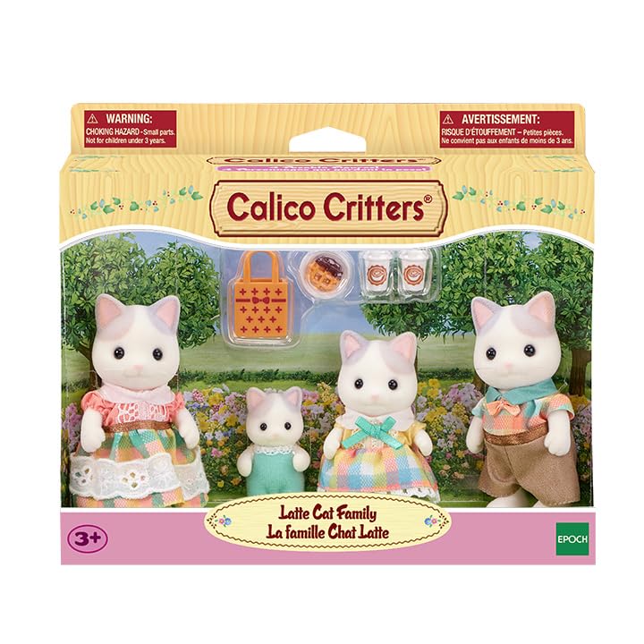 Calico Critters Latte Cat Family - Set of 4 Collectible Doll Figures for Ages 3+ - Image 2