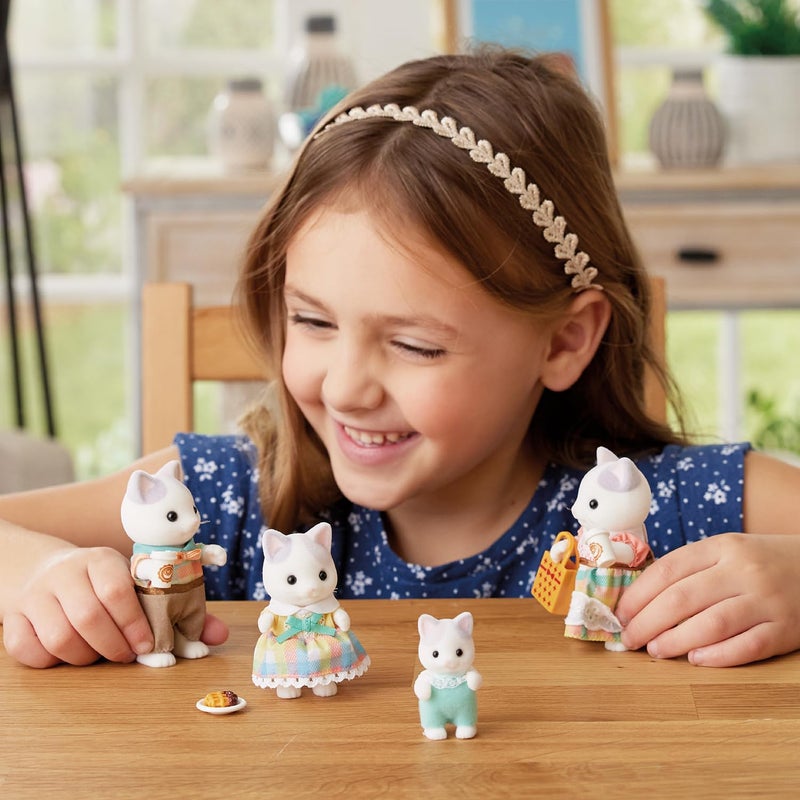 Calico Critters Latte Cat Family - Set of 4 Collectible Doll Figures for Ages 3+ - Image 4