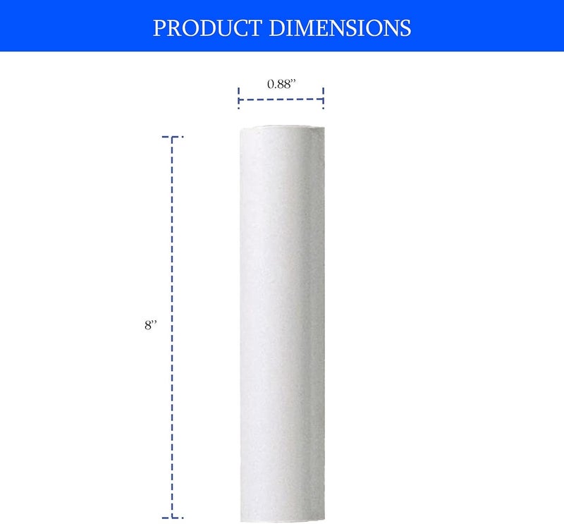 Ciata - 12 Pack - 8 inch White Plastic Candle Covers with 13/16 inch Inside Diameter and 7/8 inch Outside Diameter (8 inch, White) - Image 4