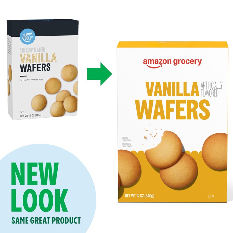 Amazon Grocery, Vanilla Wafers, 12 Oz (Previously Happy Belly, Packaging May Vary) - Image 2