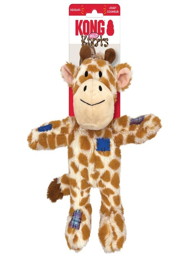كونج لعبة الكلاب KONG Wild Knots بتصميم النمر والزرافة - حبال معقودة متينة من الداخل، حشو قليل لتقليل الفوضى - متوسطة/كبيرة - مجموعة - Image 2