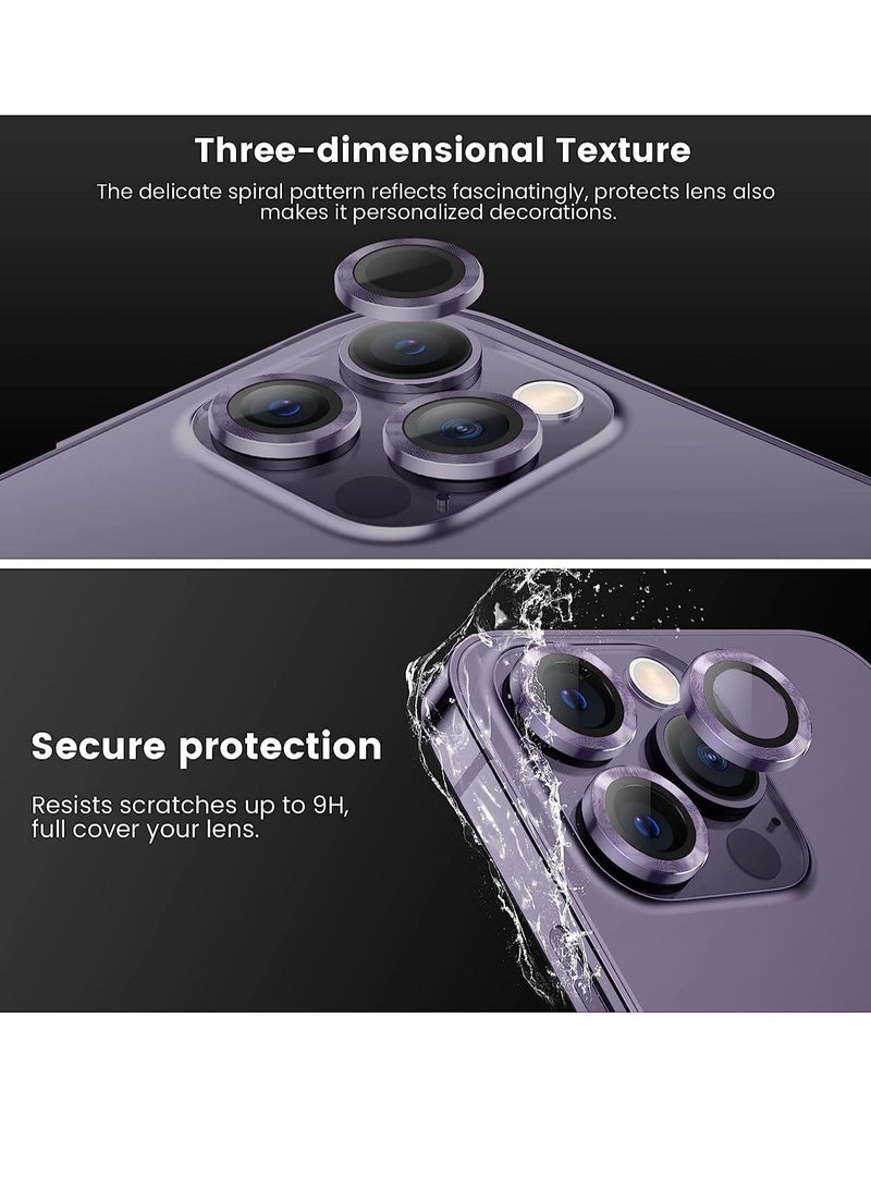 ELTRAZONE iPhone 13 Pro Max Camera Lens Protector, 9H Tempered Glass Camera Cover Screen Protector Metal Individual Ring - Image 5