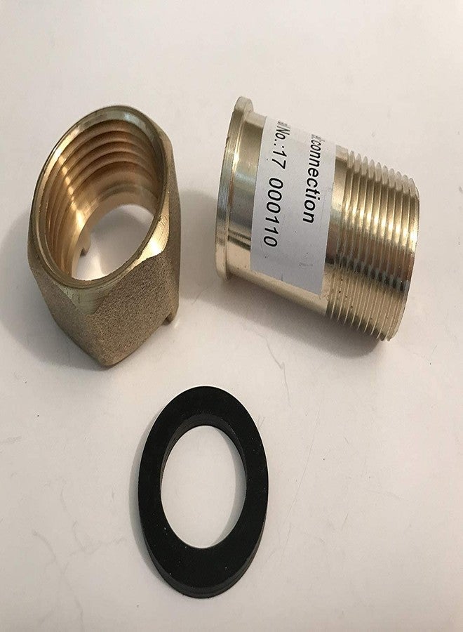 DAE C-75NL Pair of 3/4" NSF61 NonLead Water Meter Couplings, 3/4" Male NPT, 1" Female NPSM - Image 2