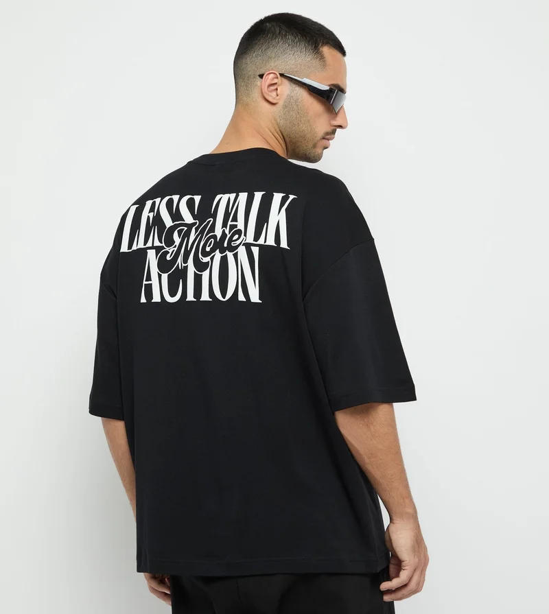 F5 Men's F5 Less Talk More Action Oversized T-Shirt