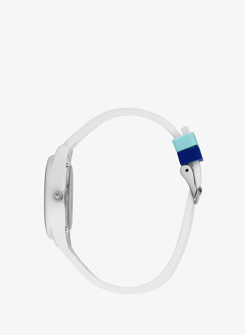 Sector EX-Q Men's Analog Watch - White Dial, 35mm Plastic Case, White Silicone Strap, Quartz, 50M Water Resistant - R3251203009