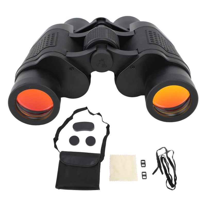 HD Binoculars: 5.0m Min Focus Distance, Night Vision Function - High Definition Red Film Lens, Portable Rubber-Built Binoculars for Outdoor Night Observation & Daily Activities - Image 1