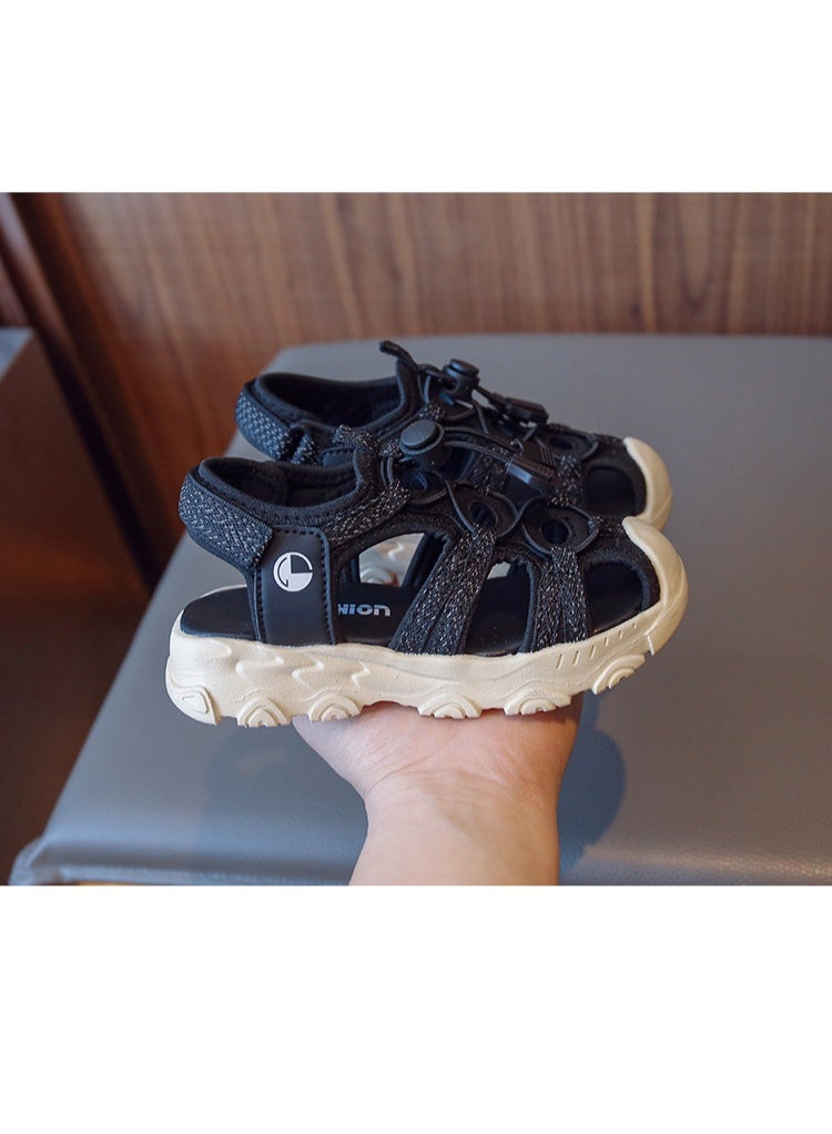 ETG Children's Closed Toe Sports Sandals - Style Boys' and Girls' Beach Shoes with Wide Toe Cap, Non-Slip Grip - Image 2