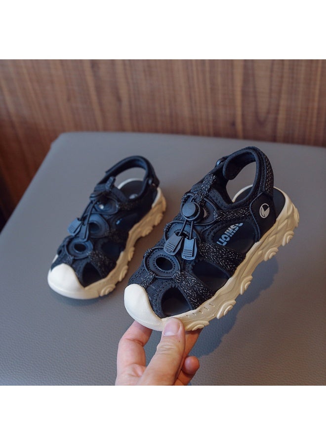 ETG Children's Closed Toe Sports Sandals - Style Boys' and Girls' Beach Shoes with Wide Toe Cap, Non-Slip Grip - Image 3