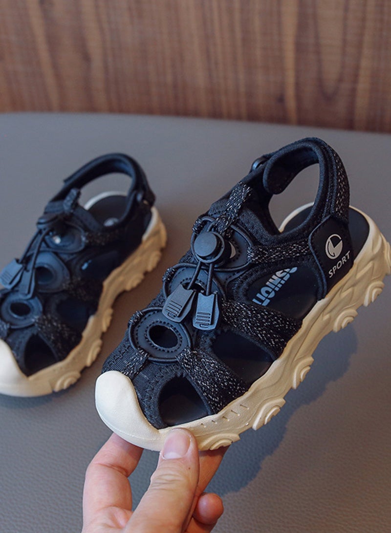 ETG Children's Closed Toe Sports Sandals - Style Boys' and Girls' Beach Shoes with Wide Toe Cap, Non-Slip Grip  - Image 3