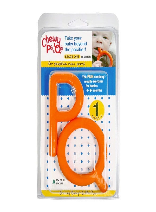 Chewy Tubes Speech Pathology LLC P and Q Set, Orange, Set of 2-020541 - Image 1