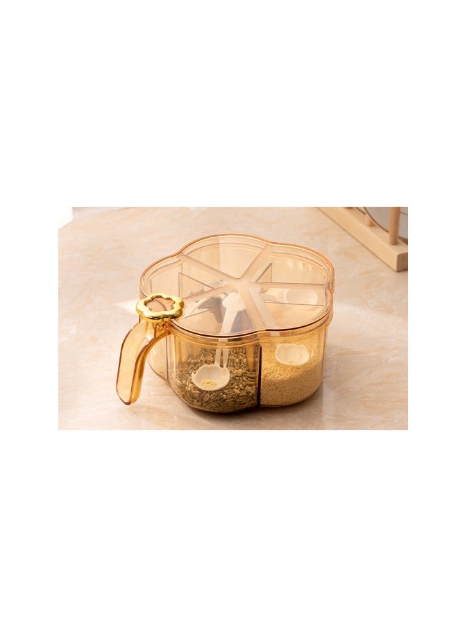 EBMINI Household Kitchen Seasoning Jar Combination Set With Multiple Compartments 
