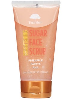 Tree Hut Tree Hut Brightening Pineapple & Papaya Face Scrub, Sugar Scrub With Aha For Radiant Skin, 210G  - Image 1